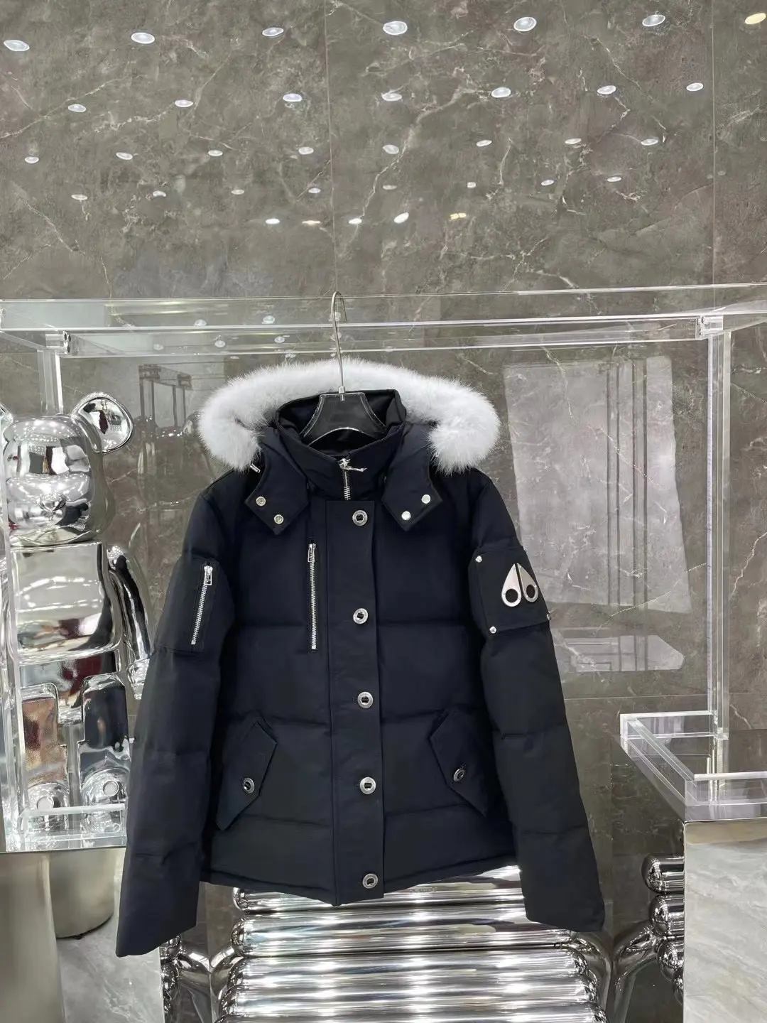 Moose Knuckles Fur-Trimmed Down Puffer Jacket D63020917 — view 3