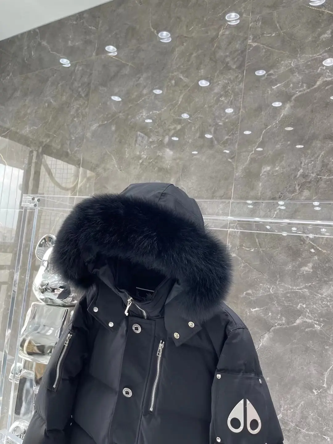 Moose Knuckles Fur-Trimmed Down Puffer Jacket D63020913 — view 5