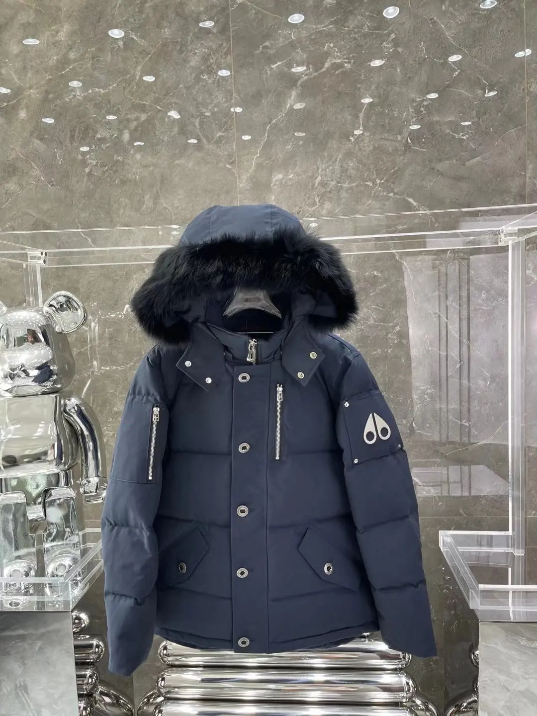 Moose Knuckles Fur-Trimmed Down Puffer Jacket D63020914