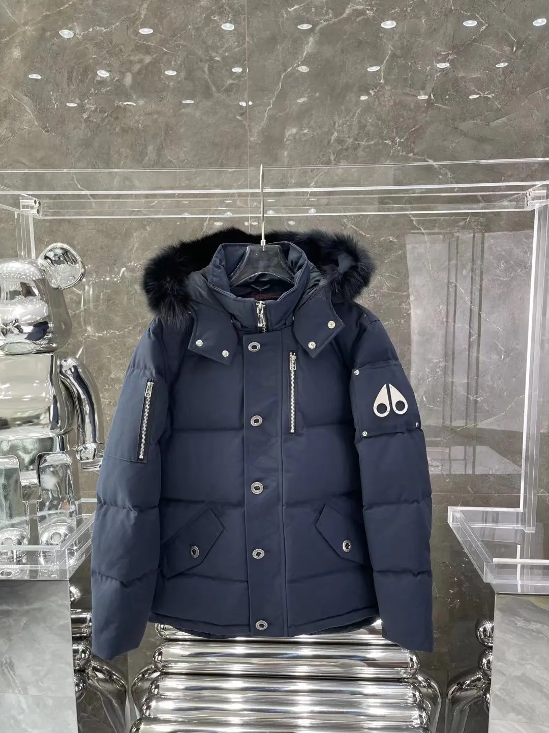 Moose Knuckles Fur-Trimmed Down Puffer Jacket D63020914 — view 4