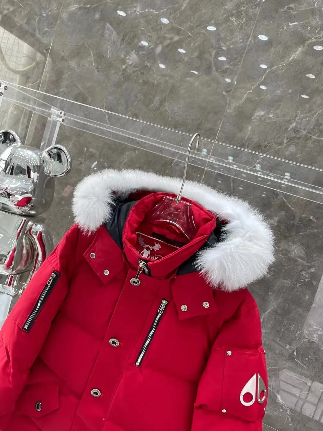 Fur-Trimmed Down-Filled Puffer Jacket D63020915 — view 2