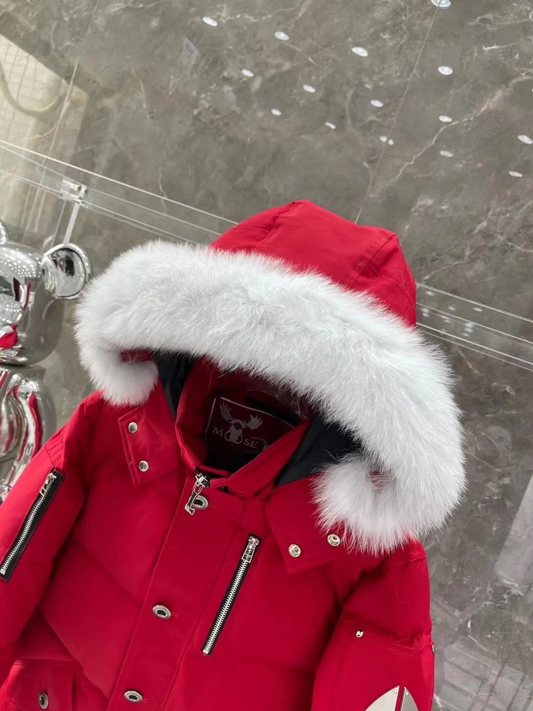 Fur-Trimmed Down-Filled Puffer Jacket D63020915 — view 7
