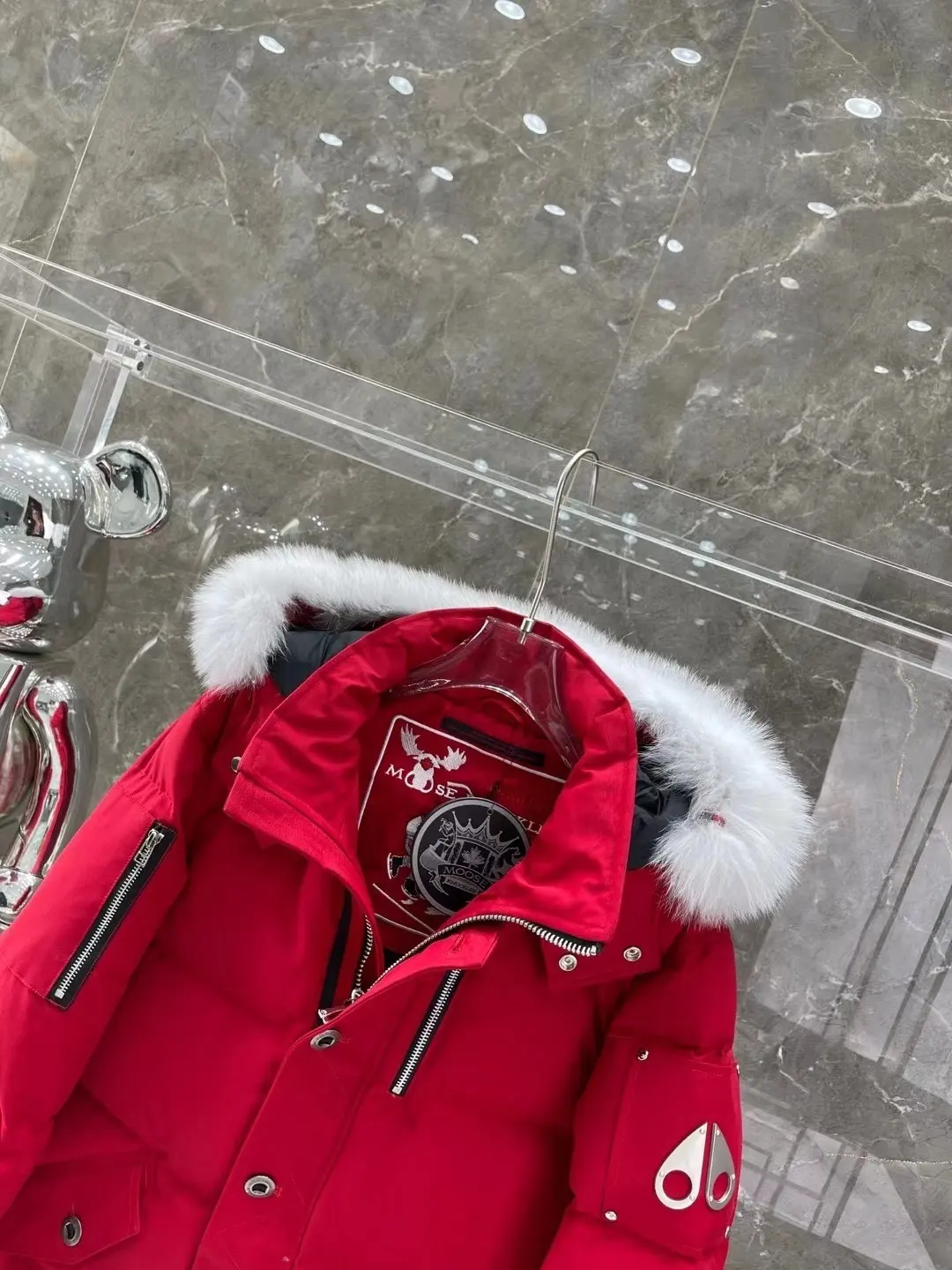 Fur-Trimmed Down-Filled Puffer Jacket D63020915 — view 8