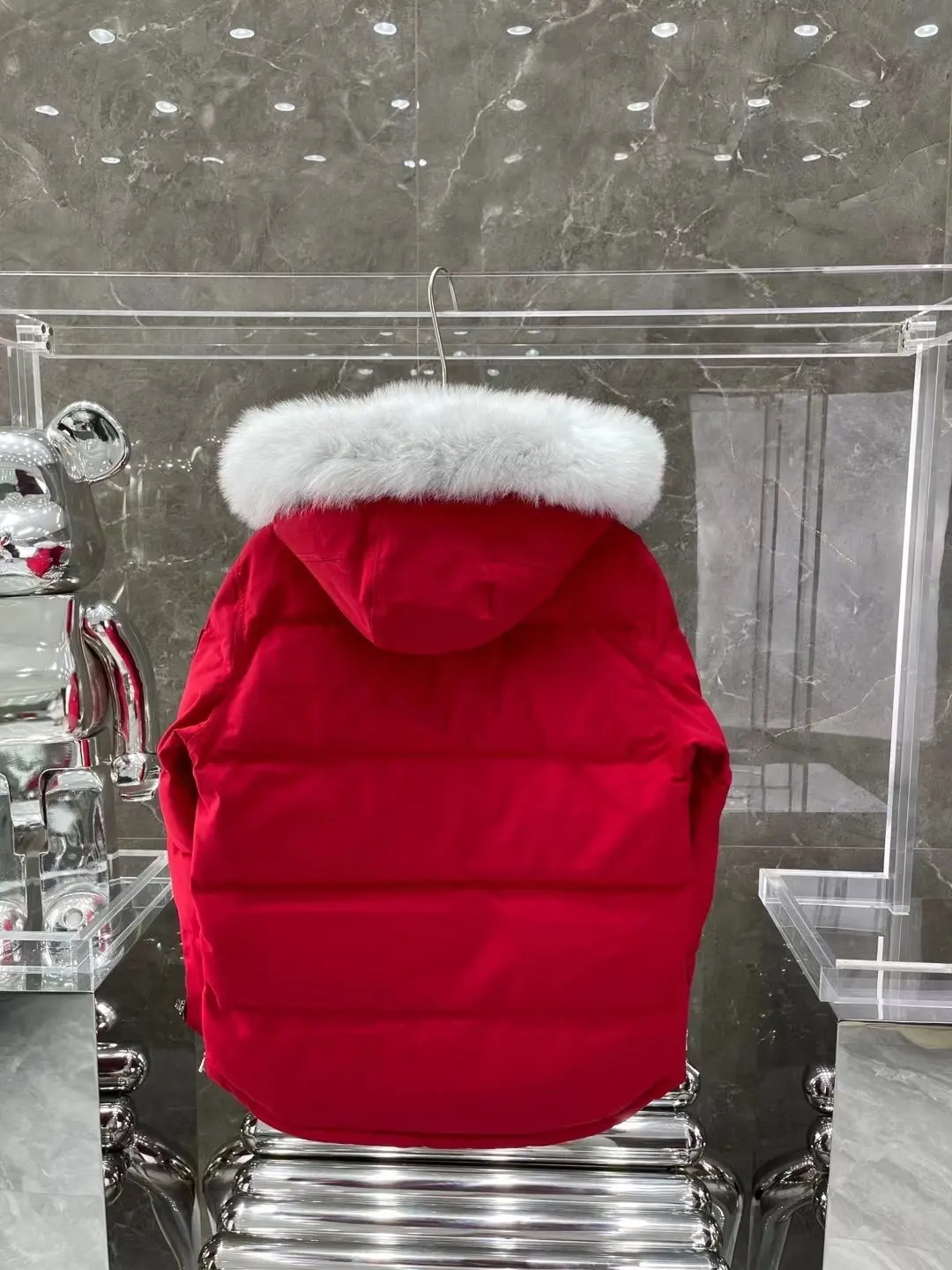 Fur-Trimmed Down-Filled Puffer Jacket D63020915 — view 9