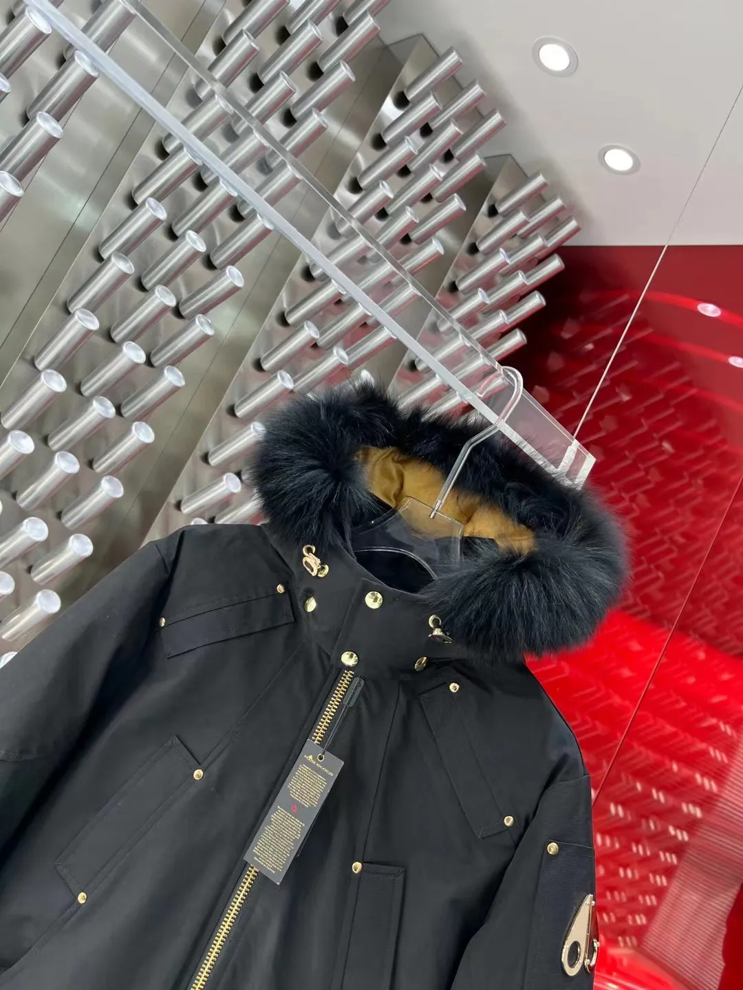 Moose Knuckles Fur-Trimmed Down Bomber Jacket D64020920 — view 2