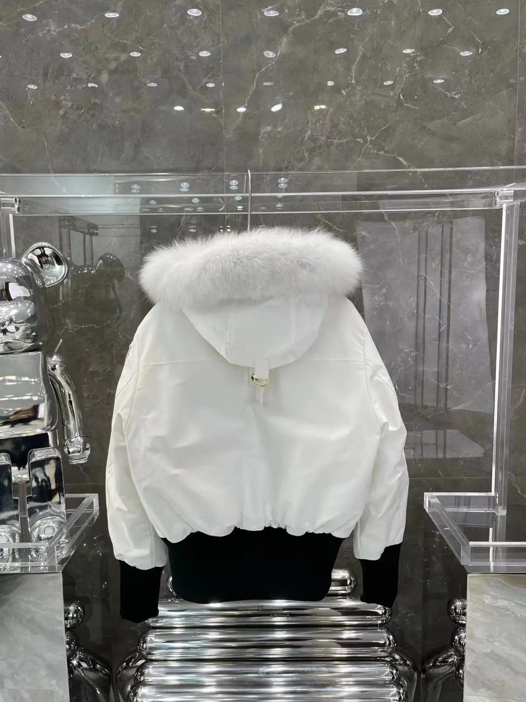 Moose Knuckles Fur-Trimmed Down Bomber Jacket D65020928 — view 8