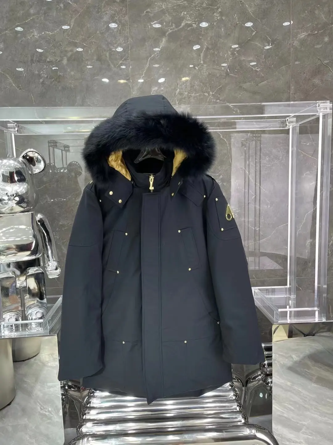 Moose Knuckles Fur-Trimmed Down Parka D73020919 — view 5
