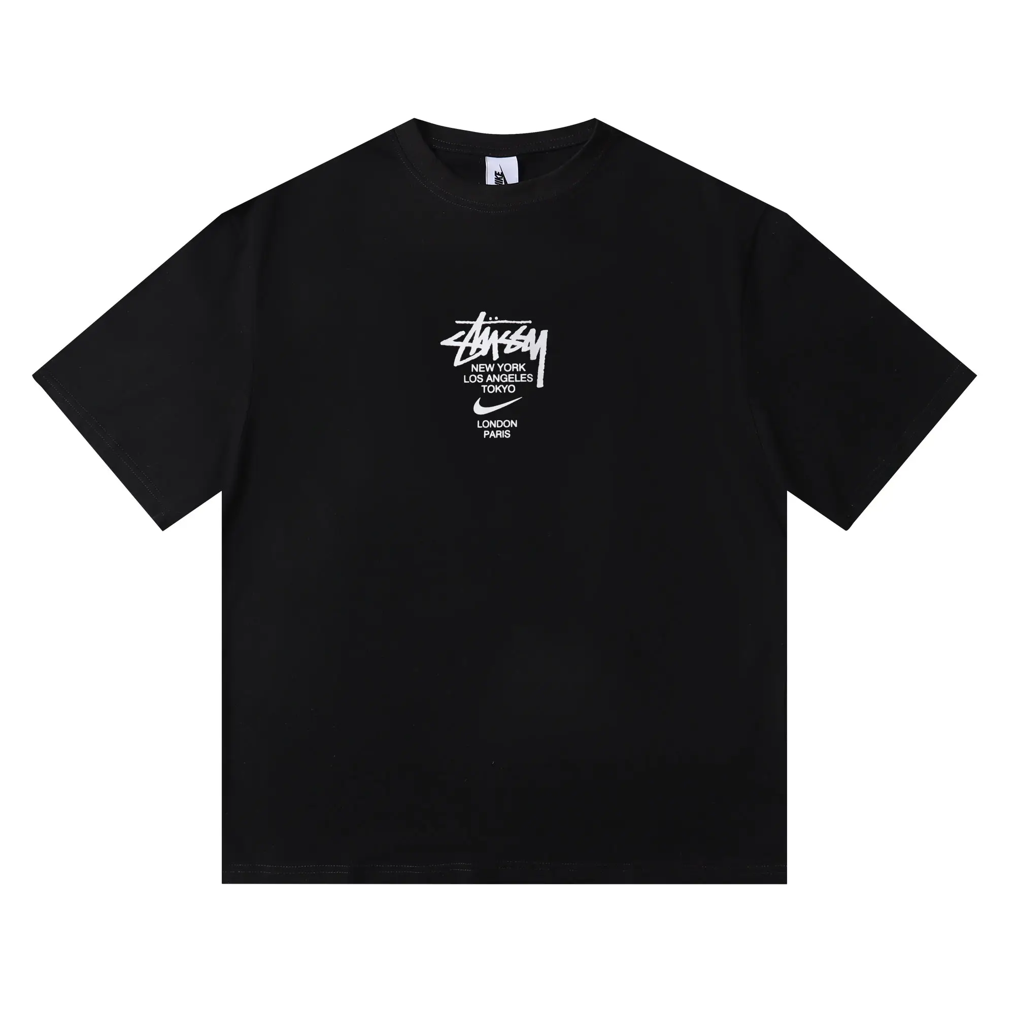 Stüssy x Nike Logo Print Cotton T-Shirt D4815744 — view 2