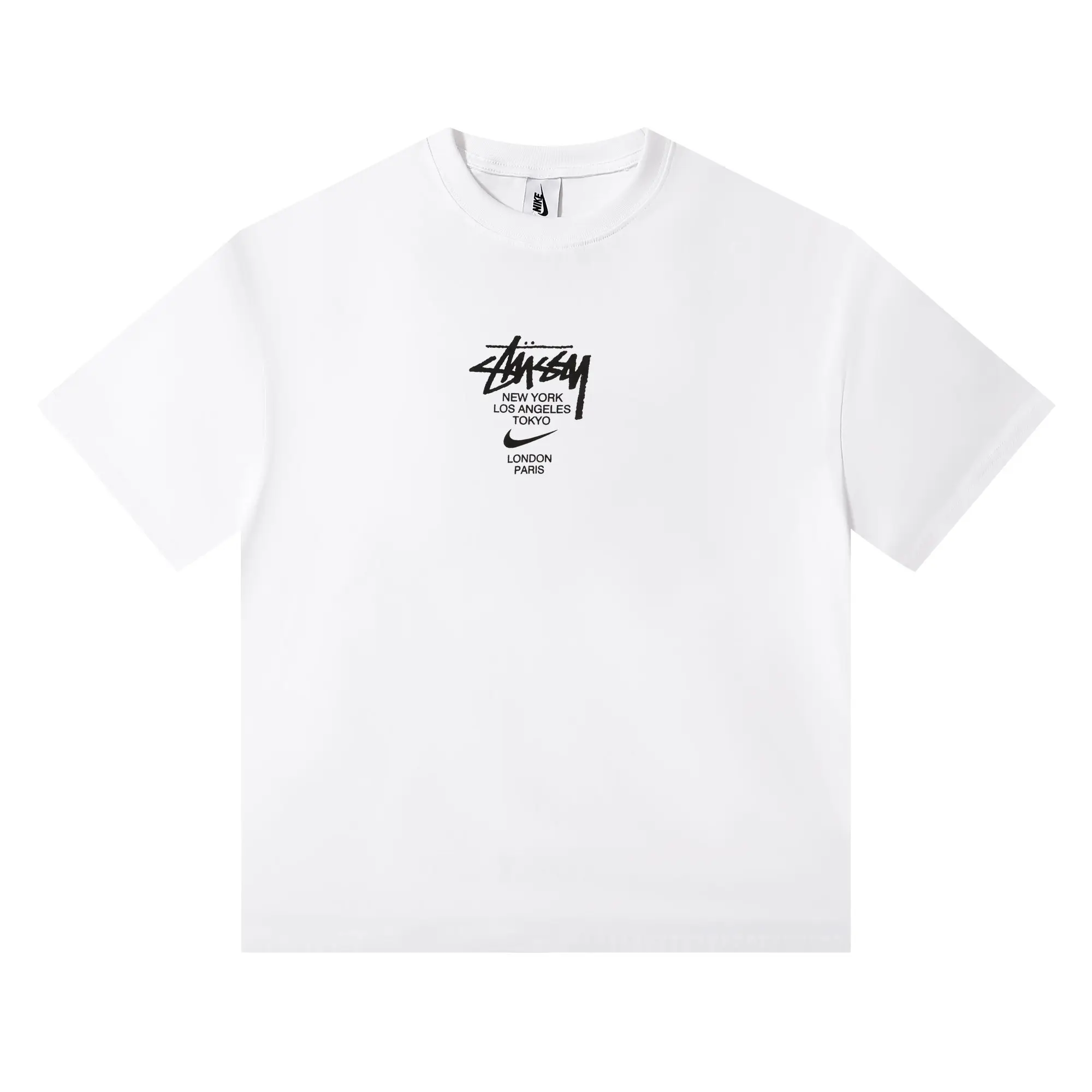Stüssy x Nike Logo Print Cotton T-Shirt D4815744 — view 4