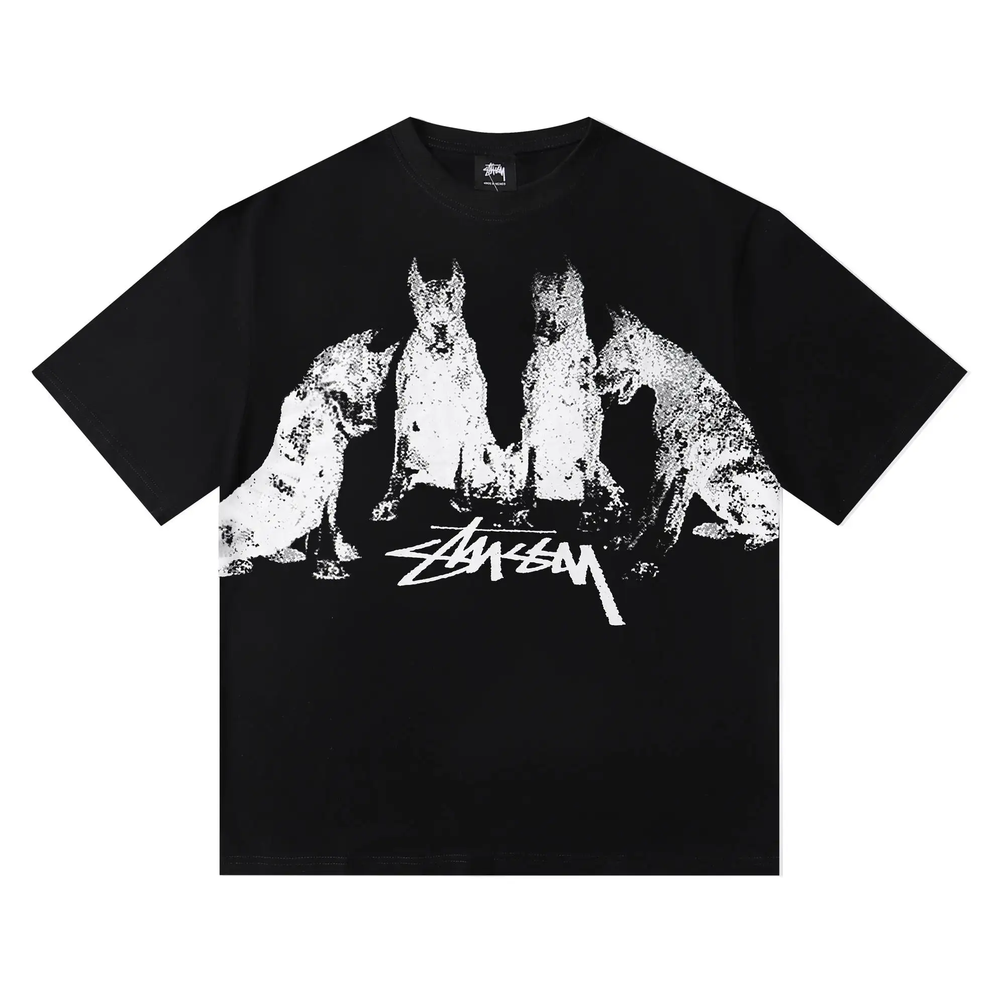 Doberman Graphic Print T-Shirt D5015729