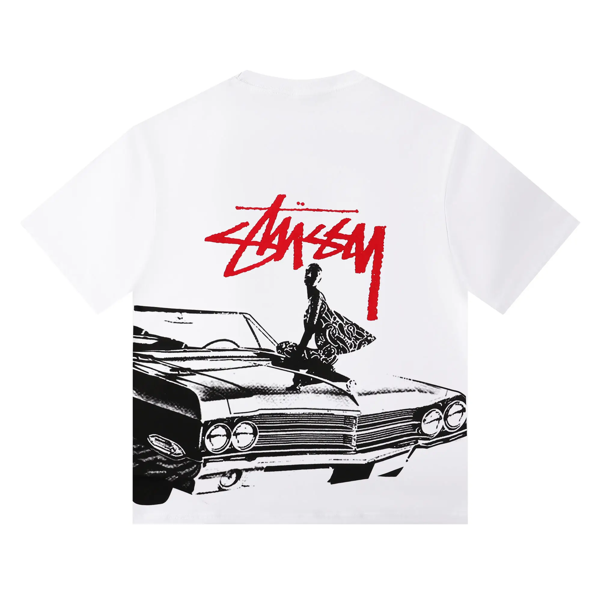 Classic Car Graphic Print T-Shirt D5015727 — view 2