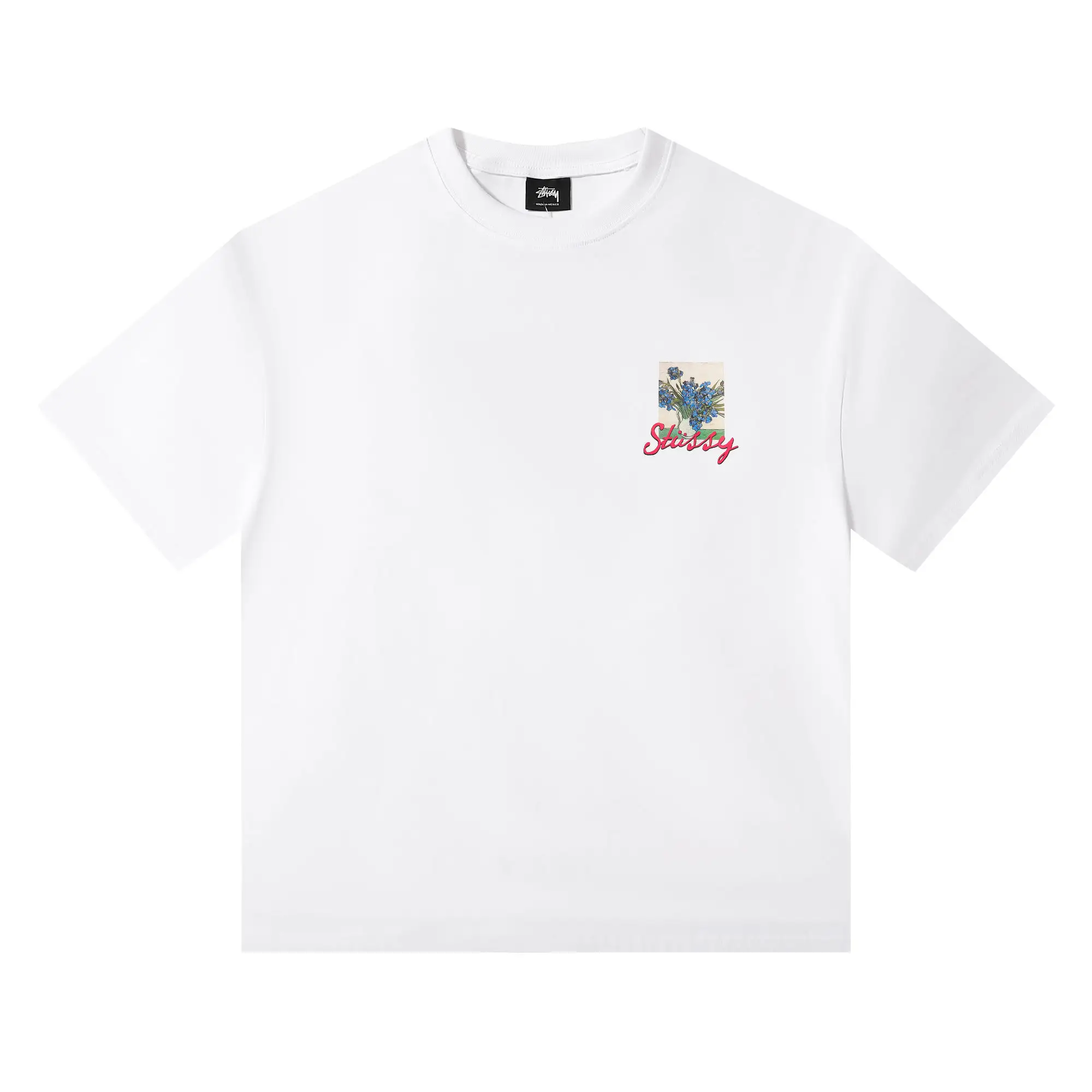 Irises Graphic Print Cotton T-Shirt D4815721