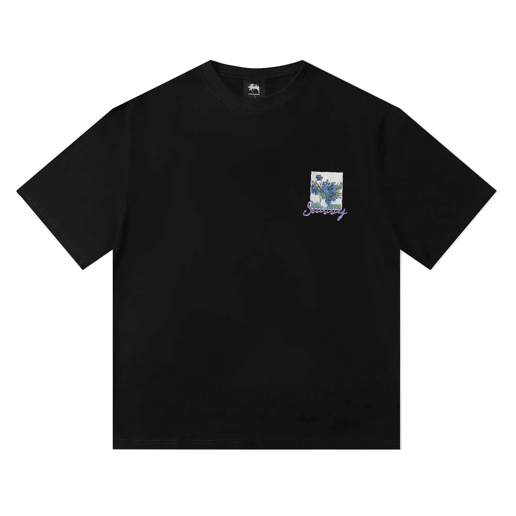 Irises Graphic Print Cotton T-Shirt D4815721 — view 3