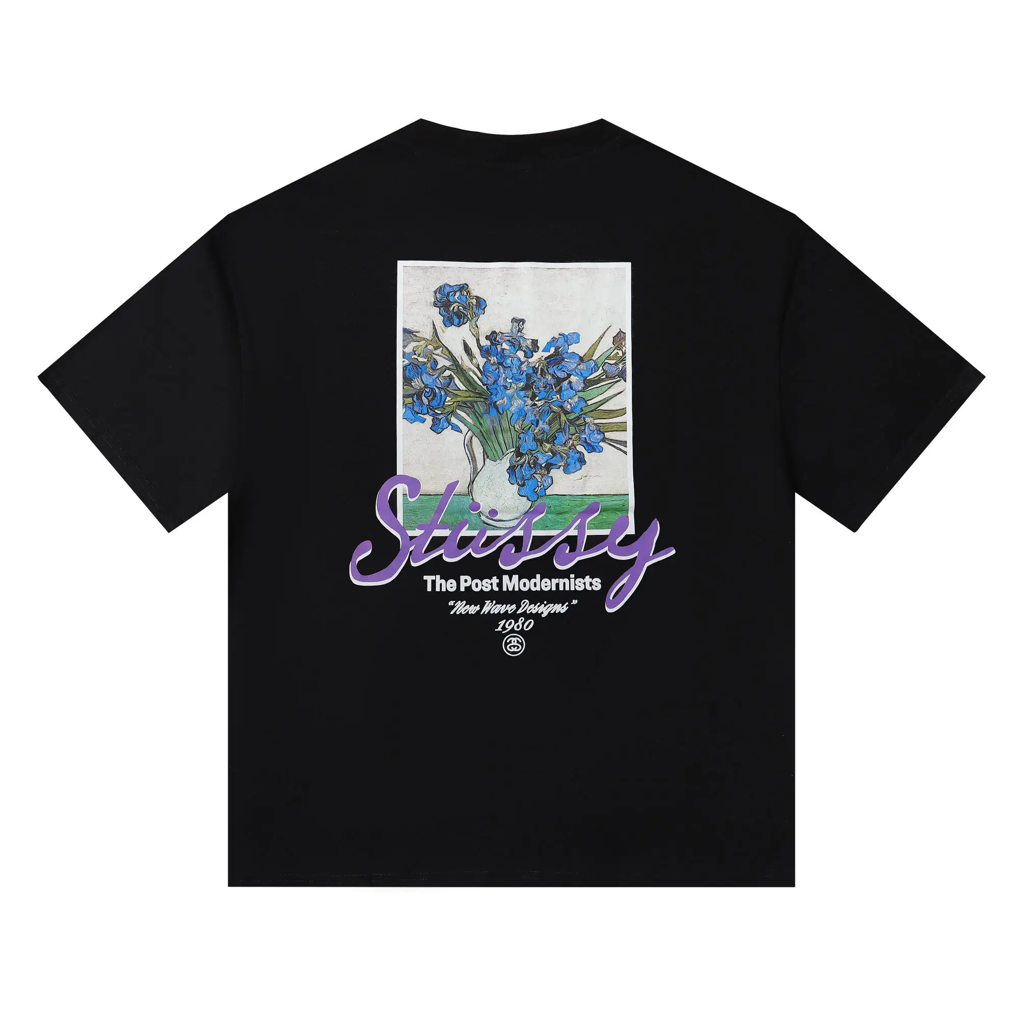Irises Graphic Print Cotton T-Shirt D4815721 — view 4