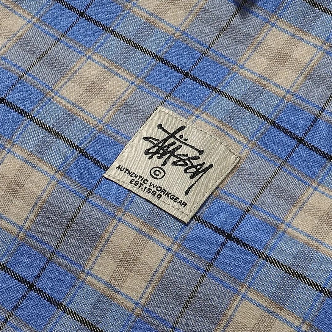 Padded Plaid Zip-Up Shirt Jacket D13515654 — view 5