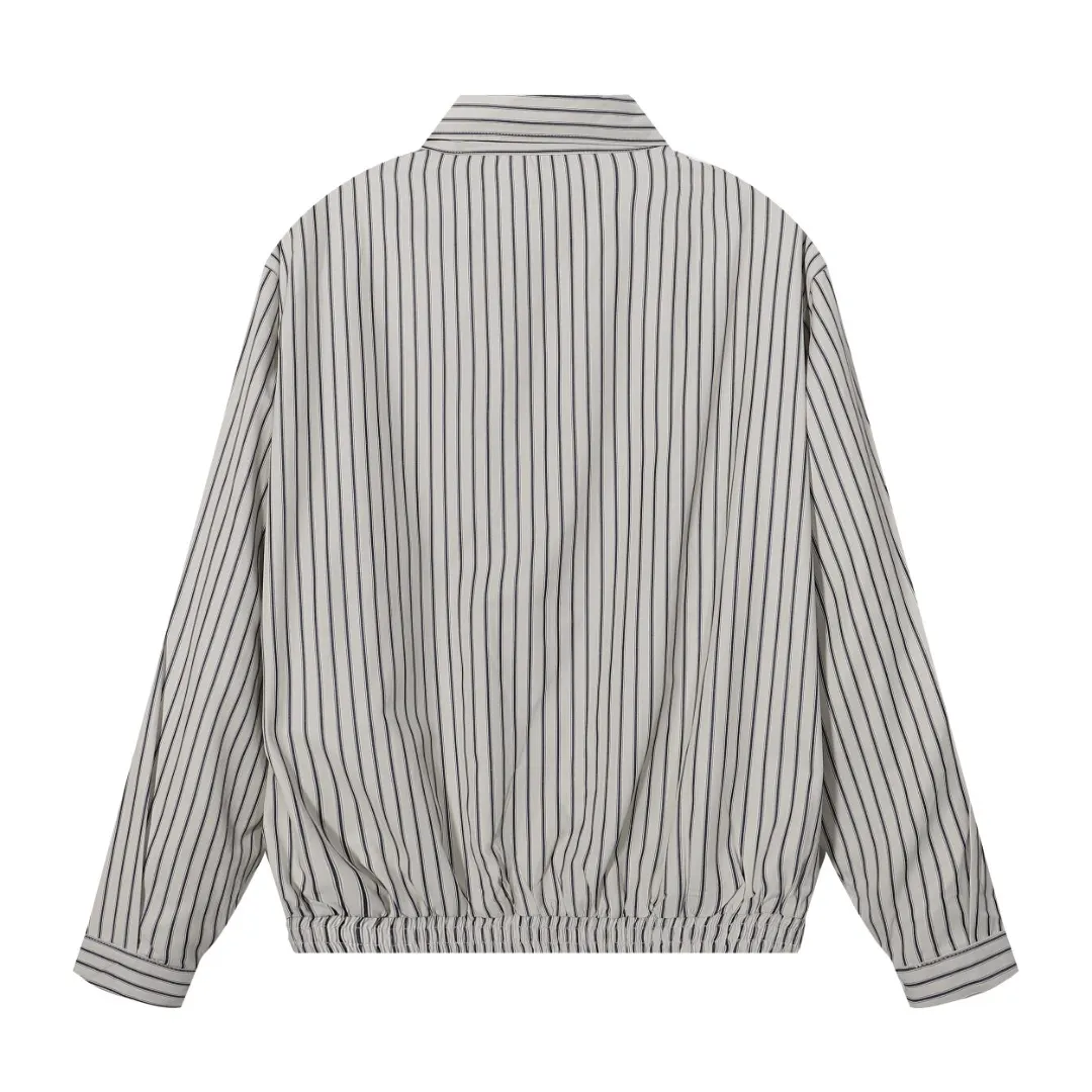Striped Zip-Up Shirt Jacket D10515651 — view 2