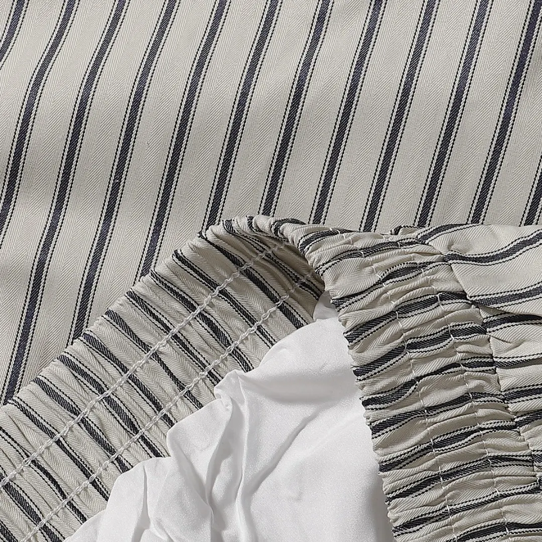 Striped Zip-Up Shirt Jacket D10515651 — view 9