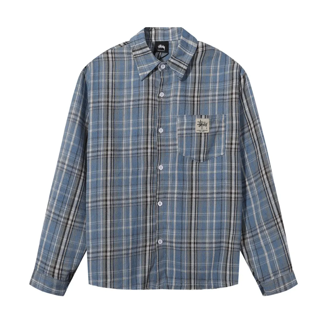 Plaid Fringed Flannel Shirt Jacket D6515653 — view 3
