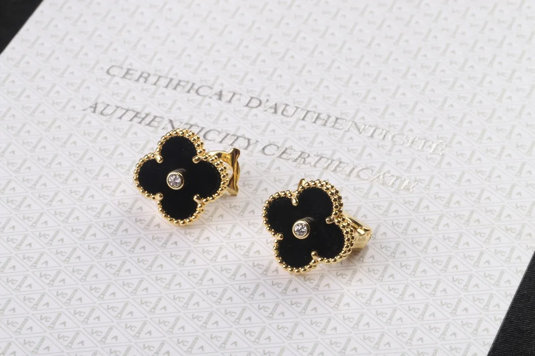 Alhambra-Style Clover Stud Earrings (Sterling Silver) D22016934 — view 3